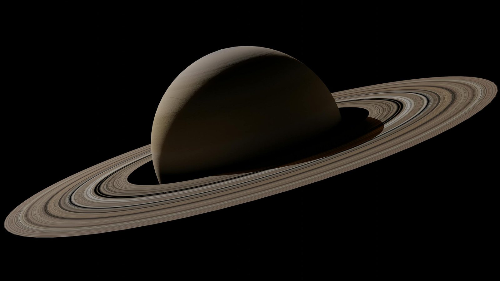 A breathtaking image capturing Saturn's rings against a black backdrop, showcasing the beauty of this gas giant.